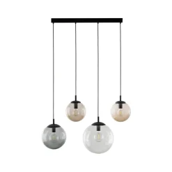 Lampa Wisząca ESME Mix Szklane Klosze 4xE27 87cm