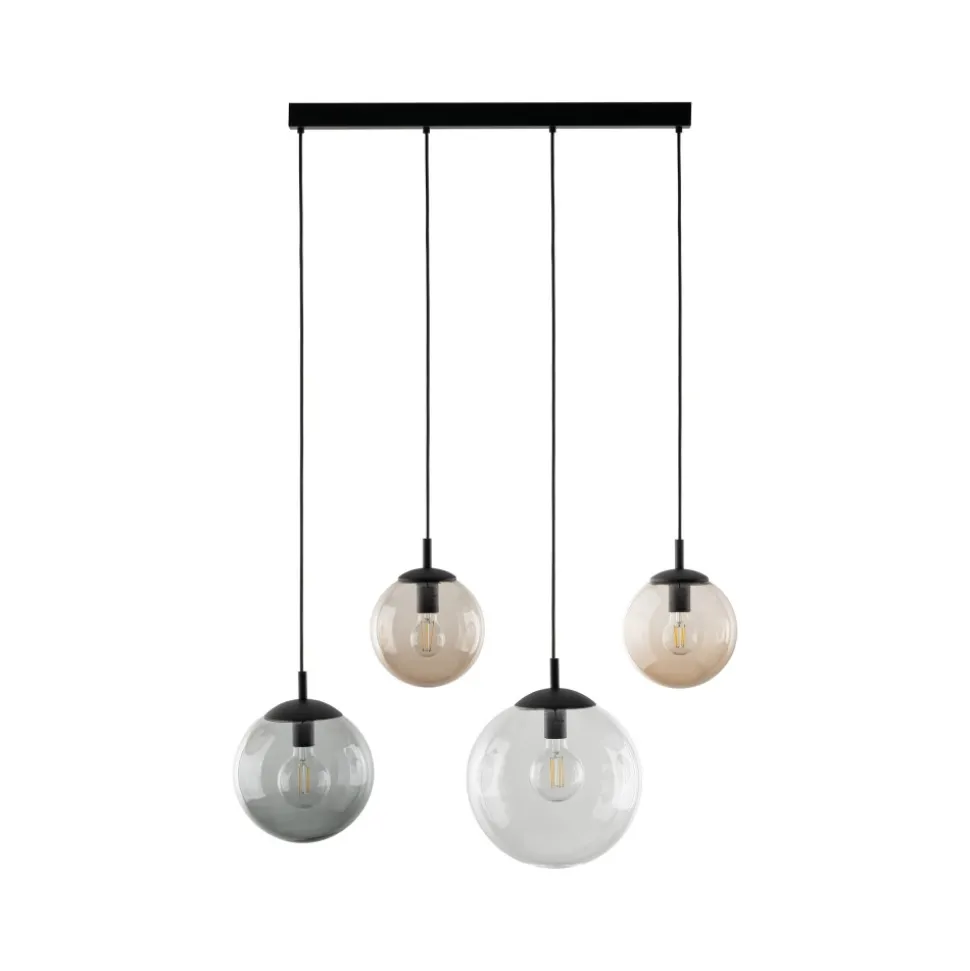 Lampa Wisząca ESME Mix Szklane Klosze 4xE27 87cm