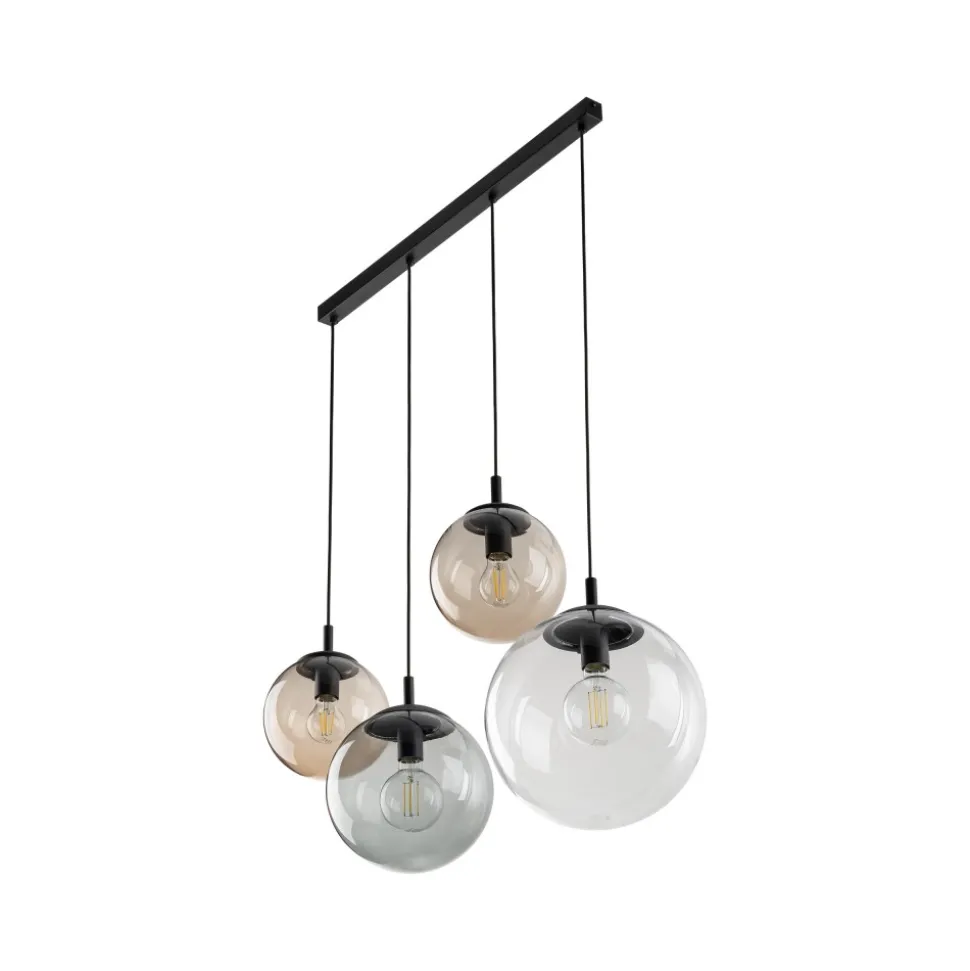 Lampa Wisząca ESME Mix Szklane Klosze 4xE27 87cm