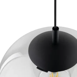 Lampa Wisząca ESME Transparentny Szklany Klosz 1xE27 35 cm