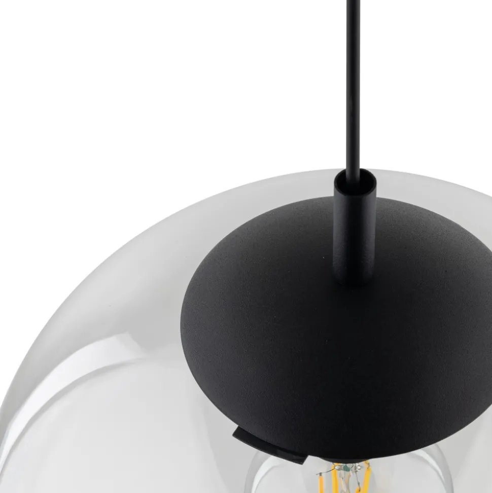 Lampa Wisząca ESME Transparentny Szklany Klosz 1xE27 35 cm