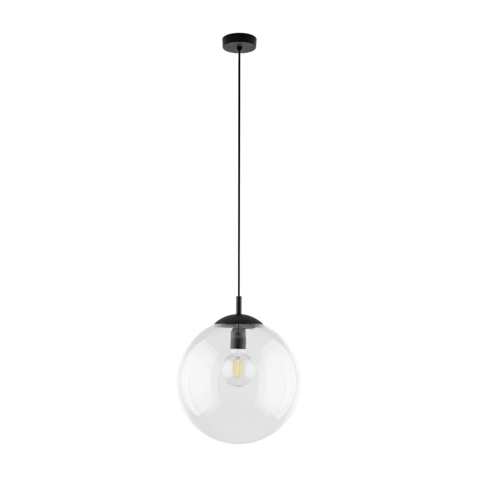 Lampa Wisząca ESME Transparentny Szklany Klosz 1xE27 35 cm