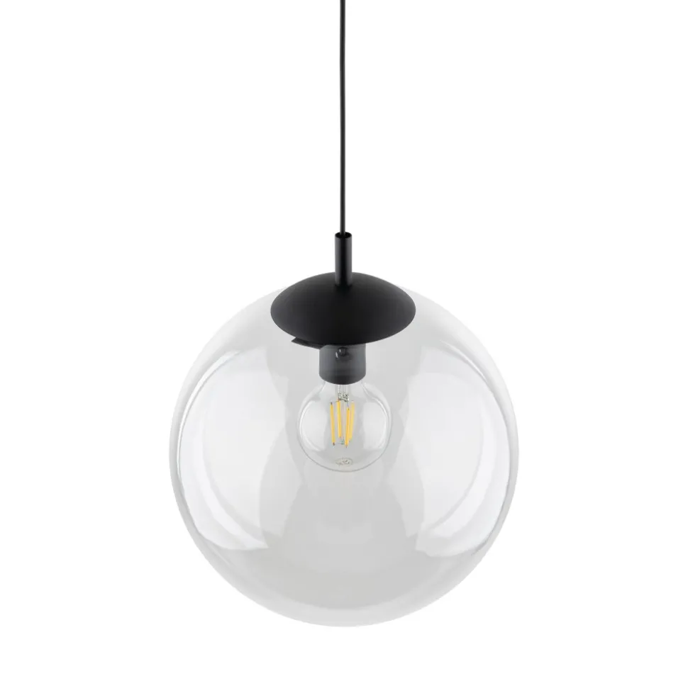 Lampa Wisząca ESME Transparentny Szklany Klosz 1xE27 35 cm