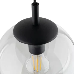 Lampa Wisząca ESME Transparentny Szklany Klosz 1xE27 30 cm