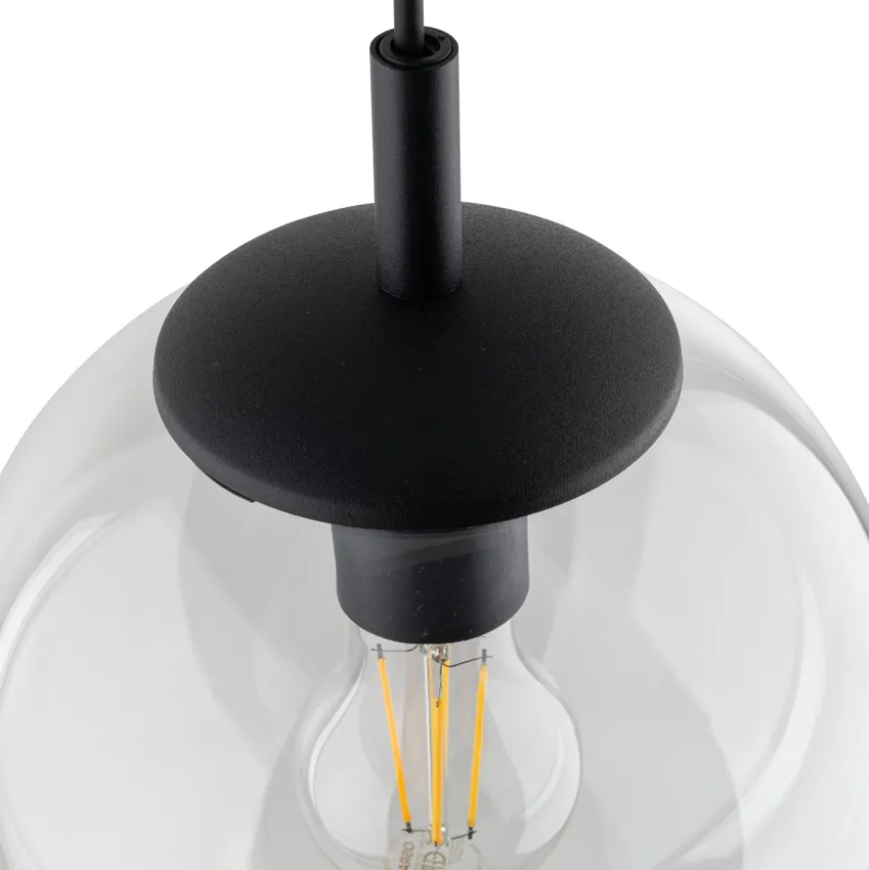 Lampa Wisząca ESME Transparentny Szklany Klosz 1xE27 30 cm