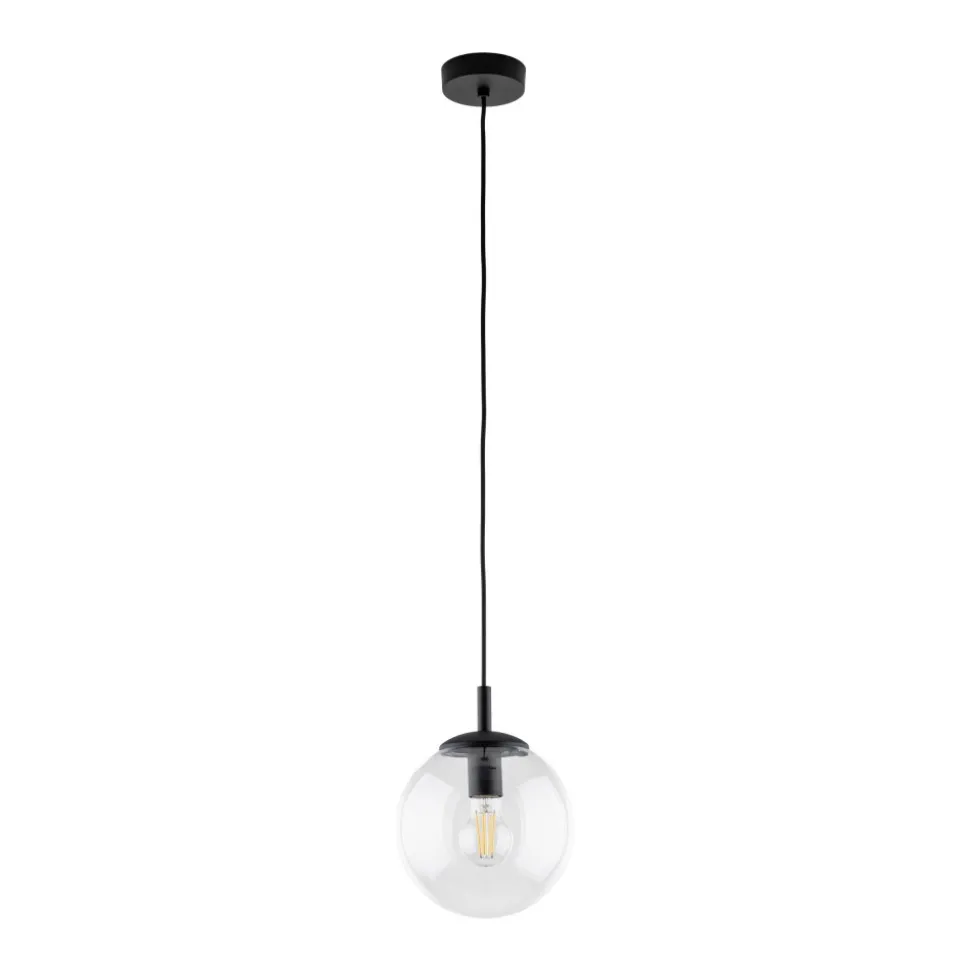 Lampa Wisząca ESME Transparentny Szklany Klosz 1xE27 30 cm