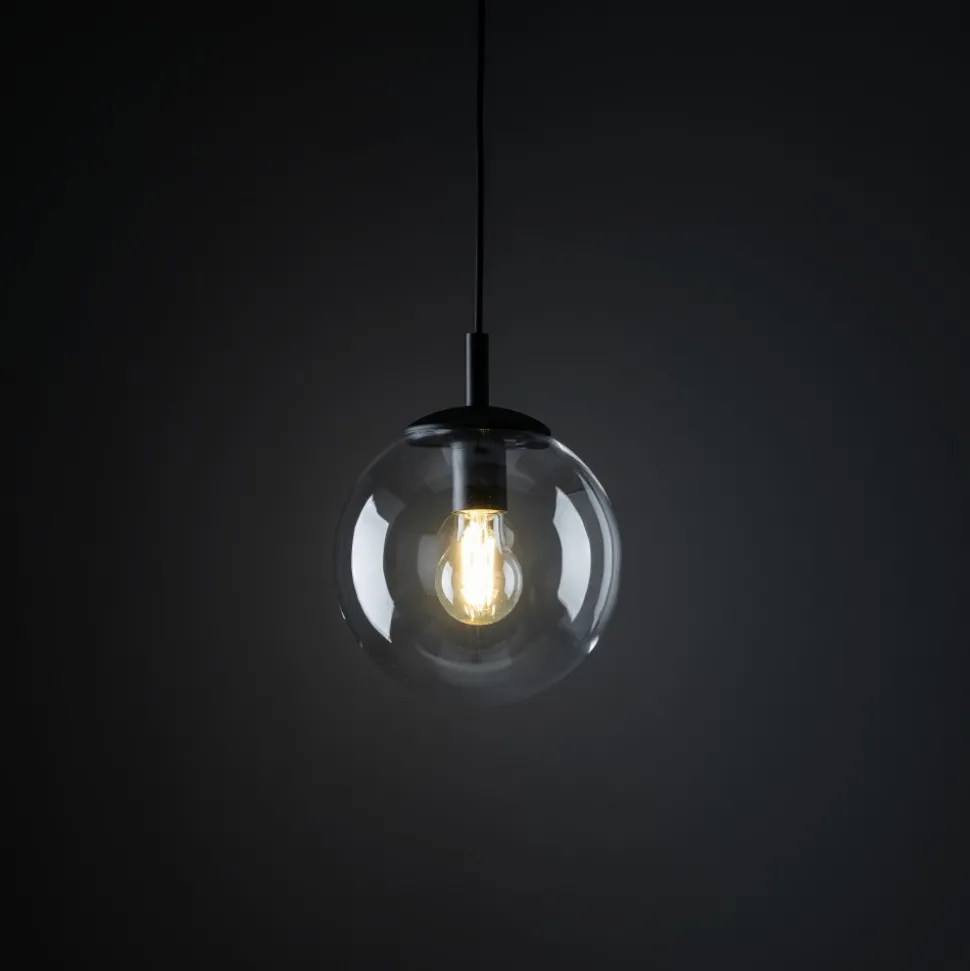 Lampa Wisząca ESME Transparentny Szklany Klosz 1xE27 30 cm