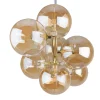 Lampa Wisząca ESTERA Złoty Szklane Klosze 7xG9
