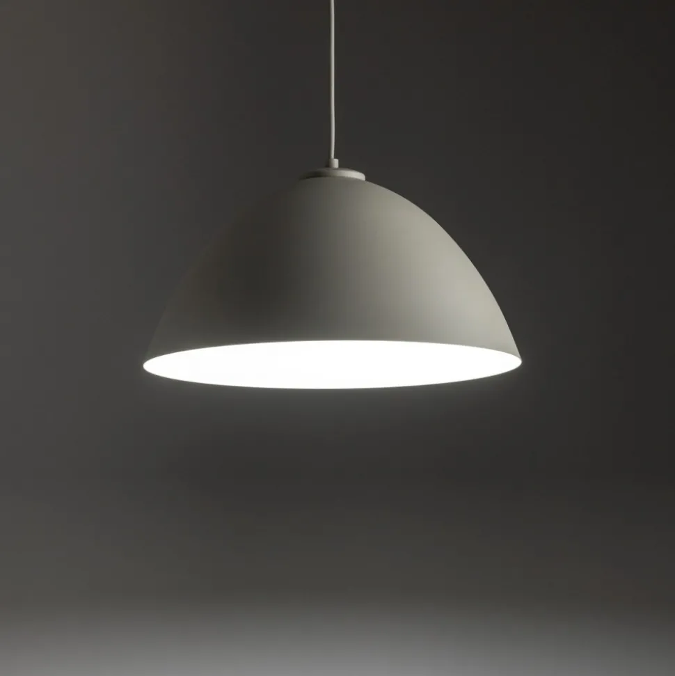 Lampa Wisząca FARO Beżowy Metalowy Klosz 1xE27 50cm