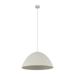 Lampa Wisząca FARO Beżowy Metalowy Klosz 1xE27 50cm