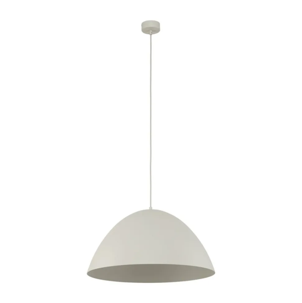 Lampa Wisząca FARO Beżowy Metalowy Klosz 1xE27 50cm
