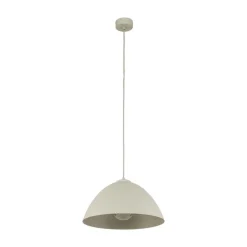 Lampa Wisząca FARO Beżowy Metalowy Klosz 1xE27 34cm