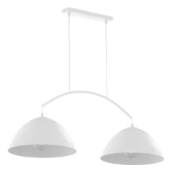 Lampa Wisząca FARO Biały Metalowe Klosze 2xE27