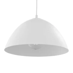 Lampa wisząca FARO Biały Metalowy Klosz 1xE27 34cm