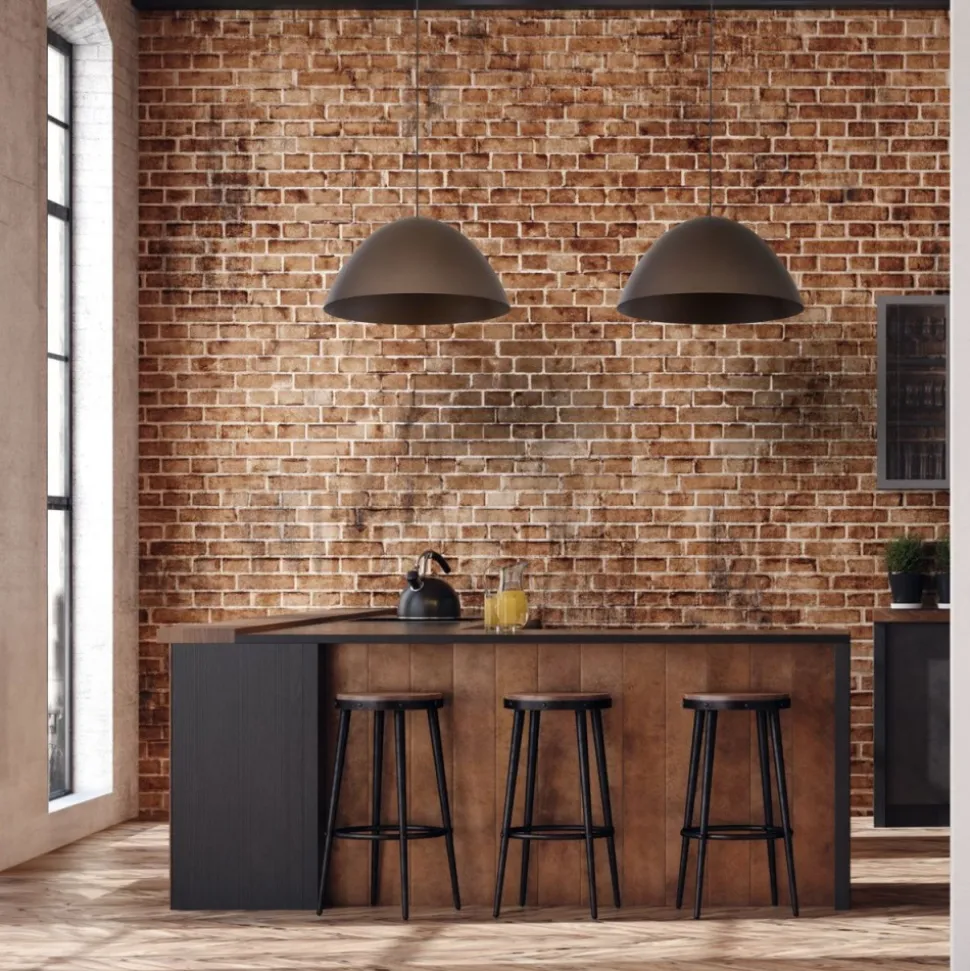Lampa wisząca FARO brązowa 1xE27 50 cm
