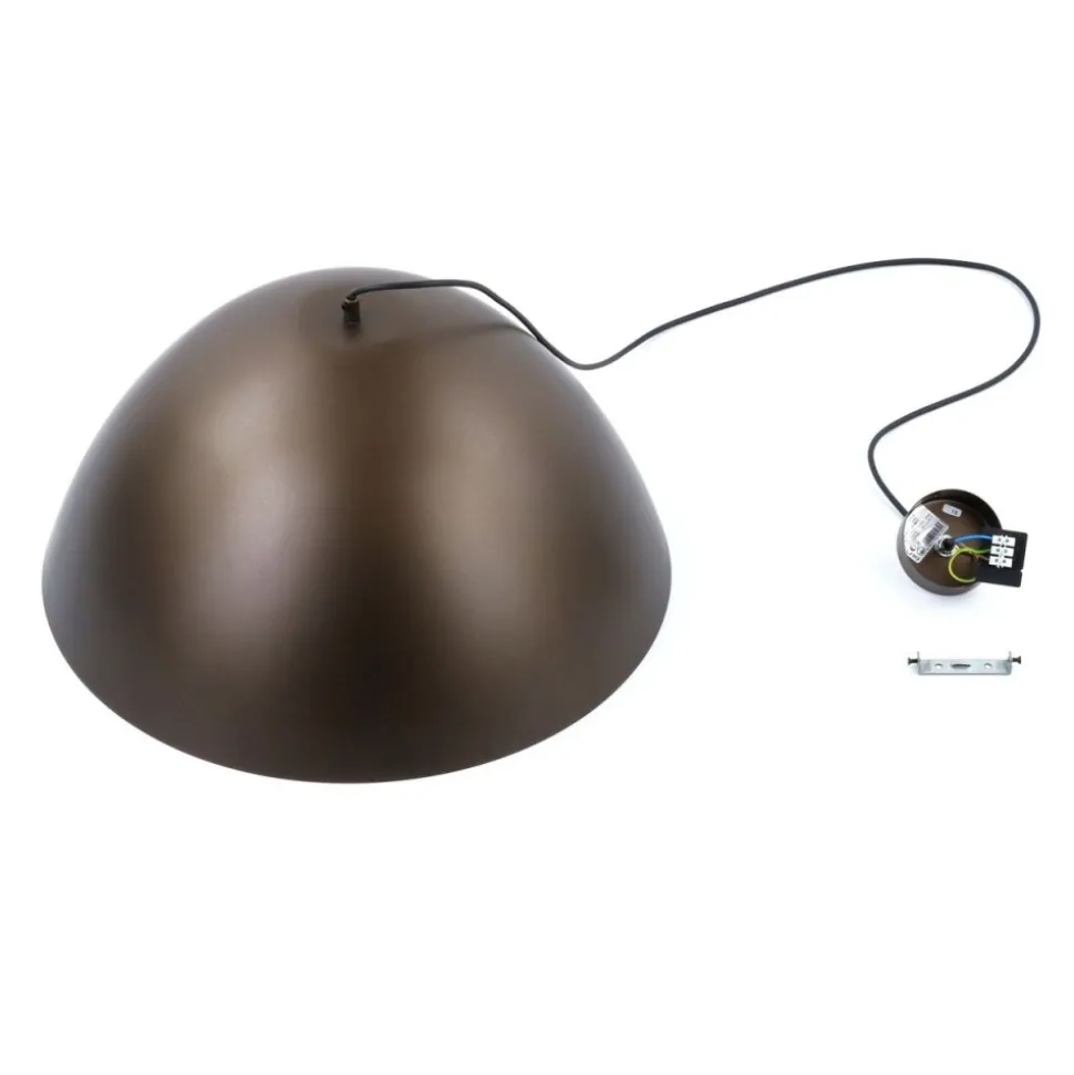 Lampa wisząca FARO brązowa 1xE27 50 cm