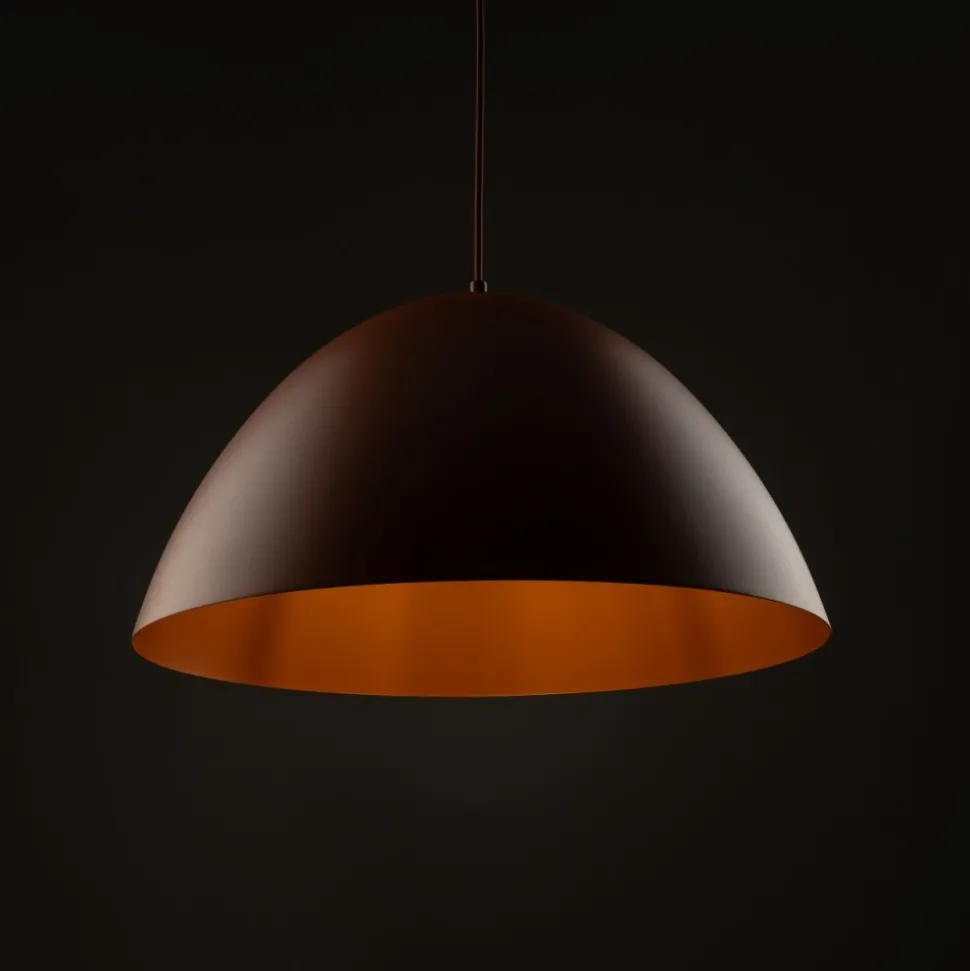 Lampa wisząca FARO ceglasta 1xE27 50 cm
