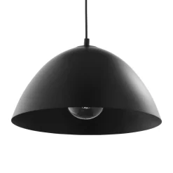 Lampa Wisząca FARO Czarny Metalowy Klosz 1xE27 34cm