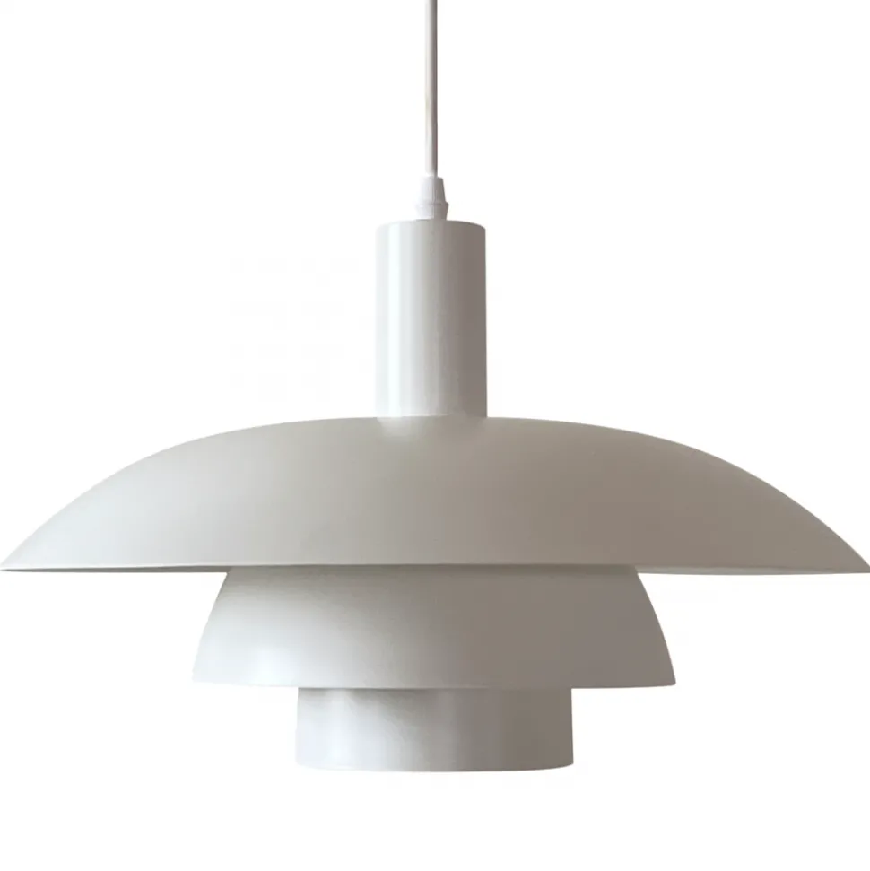Lampa wisząca FERRO Biała Metalowa 1xE27 38cm