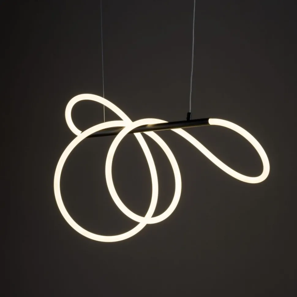 Lampa wisząca FLEXI czarna 1xLED 36W 4000K