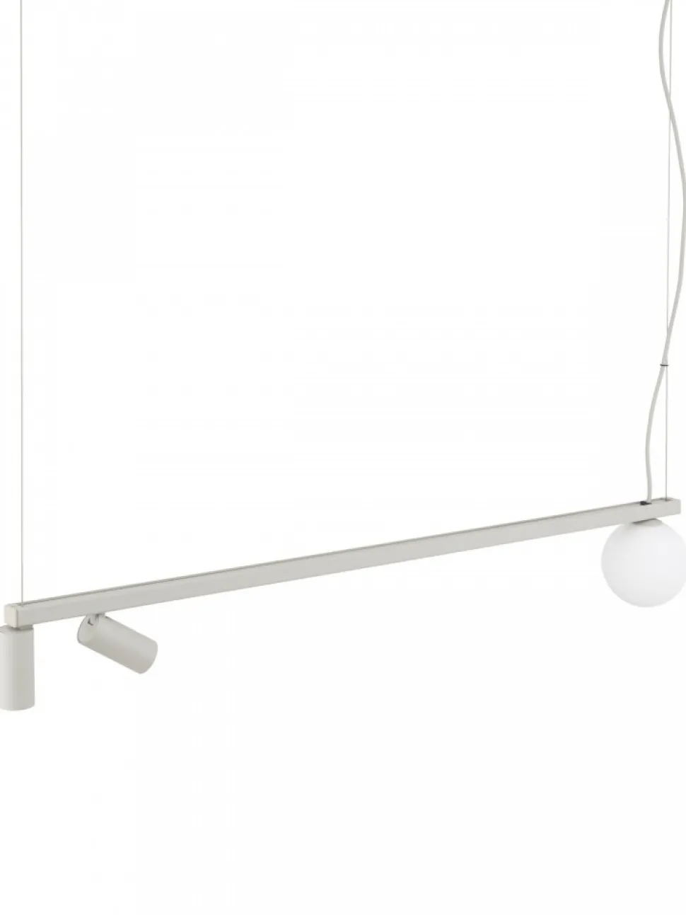 Lampa wisząca FOURTY szara 2xGU10 1xG9