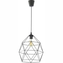 Lampa Wisząca GALAXY Czarny Metalowy Klosz 1xE27 33cm
