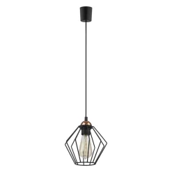 Lampa Wisząca GALAXY Czarny Metalowy Klosz 1xE27 18,5cm