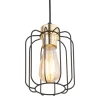 Lampa Wisząca GALAXY NEW Czarny Złoty Metalowy Klosz 1xE27