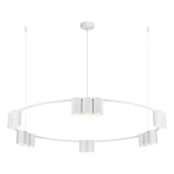Lampa Wisząca GENESIS Koło Biały 15xGU10 100cm