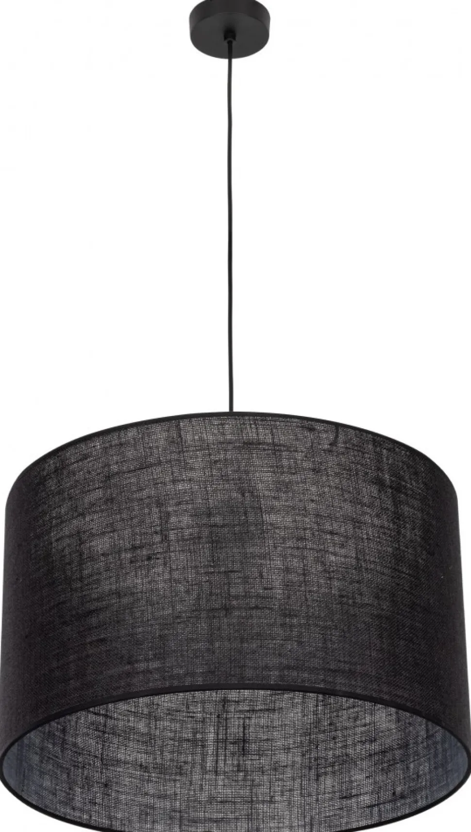 Lampa Wisząca GLORII Czarny Abażur 1xE27 50cm