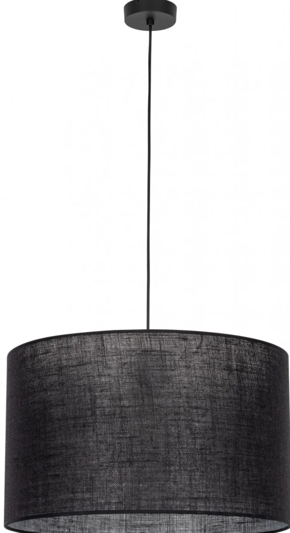 Lampa Wisząca GLORII Czarny Abażur 1xE27 50cm