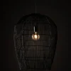 Lampa Wisząca HAITI Czarny Abażur 1x27 53,5cm