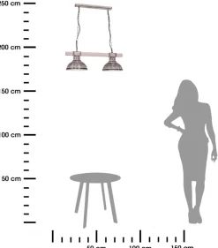 Lampa wisząca Hakon jasny brązowy LOFT
