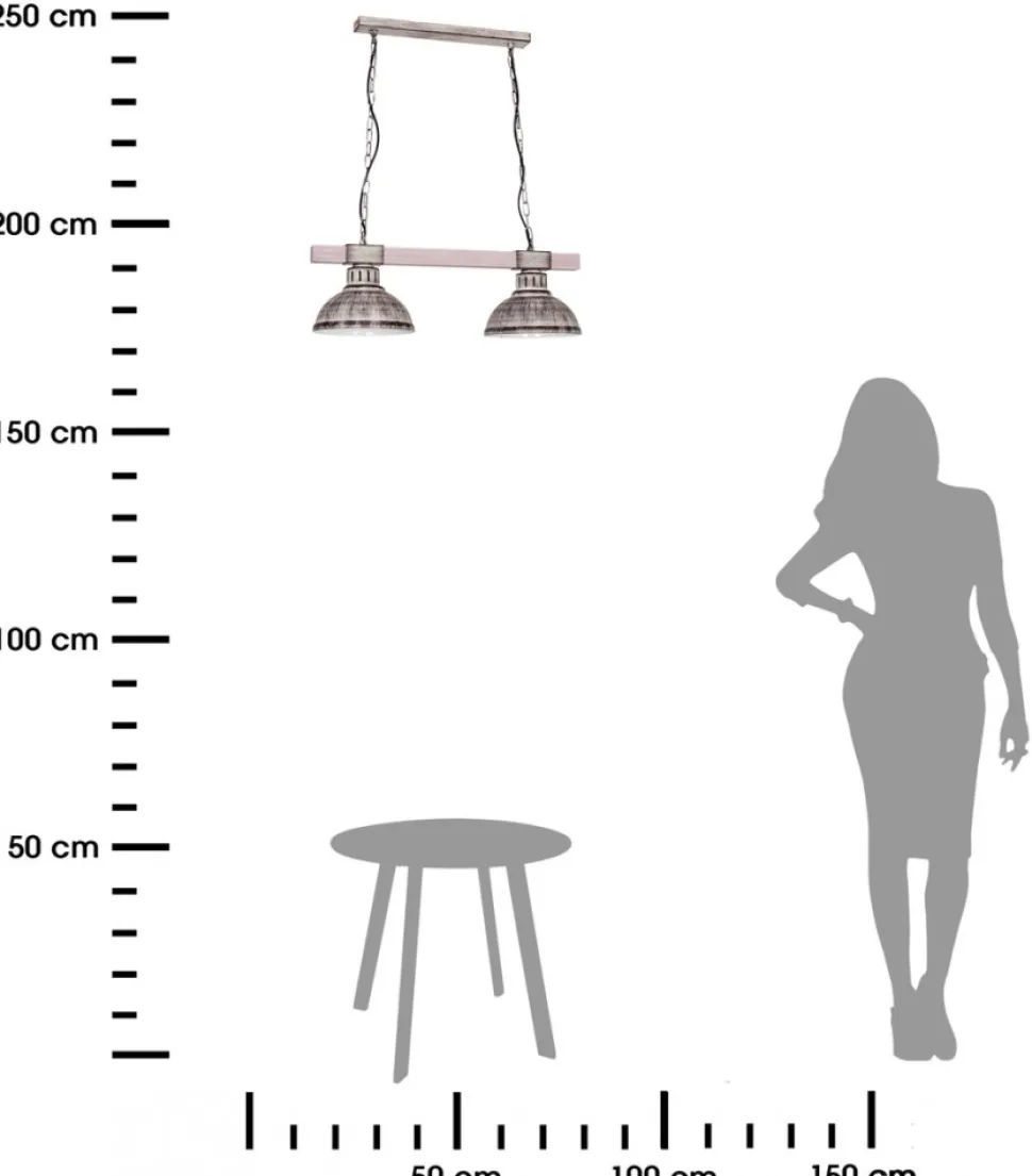 Lampa wisząca Hakon jasny brązowy LOFT
