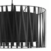 Lampa Wisząca HARMONY Czarny Abażur 1xE27 40cm