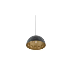 Lampa Wisząca HEMISPHERE Czarny Złoty 1xE27 33cm
