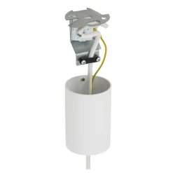 Lampa Wisząca HEMISPHERE L Biały Złoty Metalowy Klosz 4xGX53 50cm