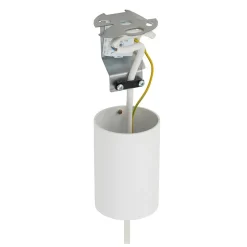 Lampa Wisząca HEMISPHERE L Biały Metalowy Klosz 4xGX53 50cm