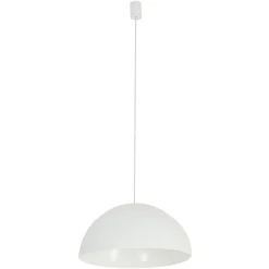 Lampa Wisząca HEMISPHERE L Biały Metalowy Klosz 4xGX53 50cm