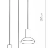 Lampa Wisząca HERMANOS Czarny Złoty 3xGU10