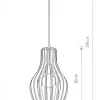 Lampa Wisząca IKA Brązowy 1xE27 24 cm