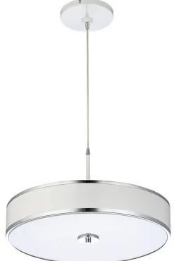 Lampa Wisząca JAZZ Biały Srebrny 3xE14 40 cm