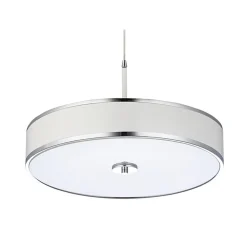 Lampa Wisząca JAZZ Biały Srebrny 3xE14 40 cm