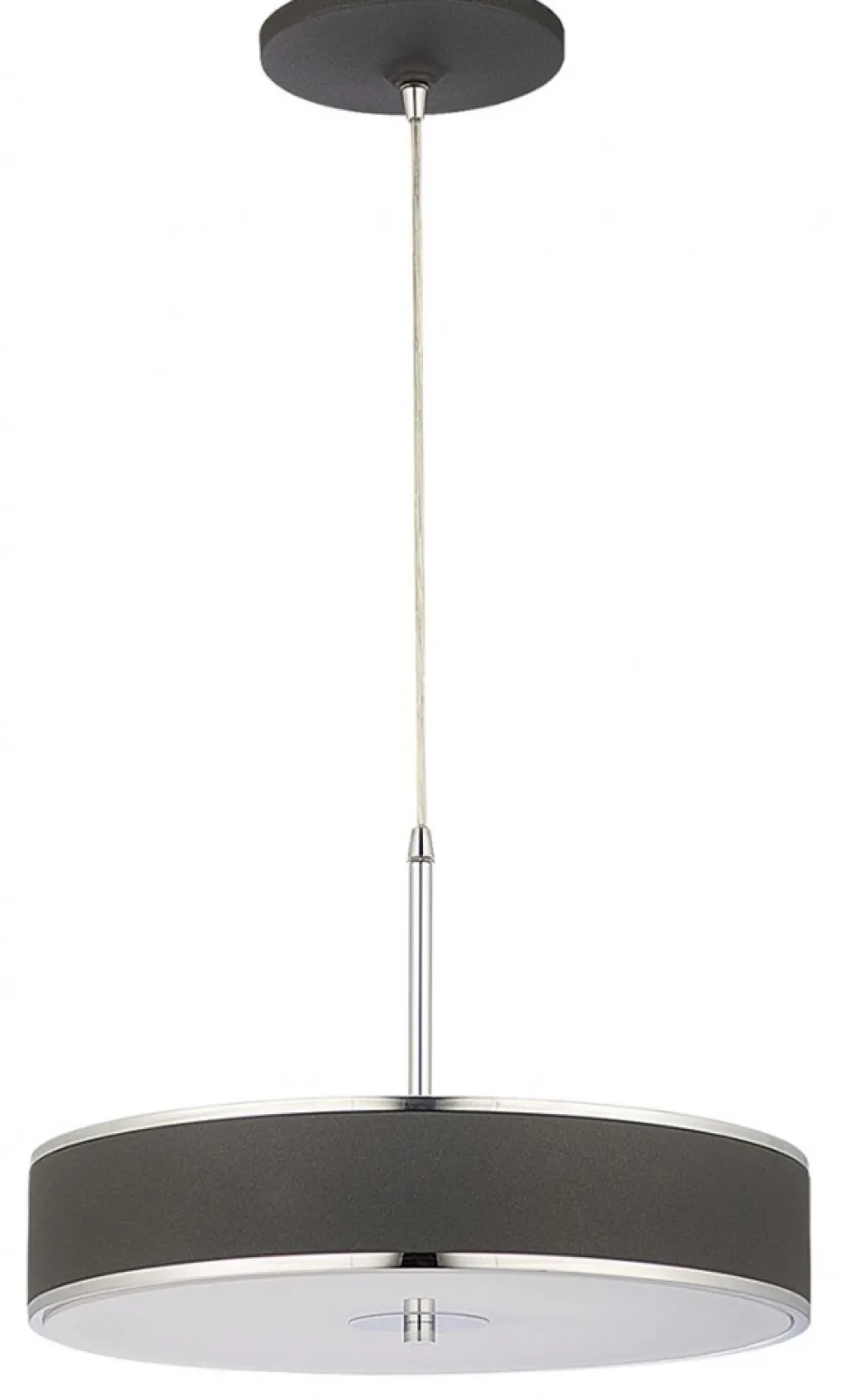 Lampa Wisząca JAZZ Srebrny Szary 3xE14 40 cm