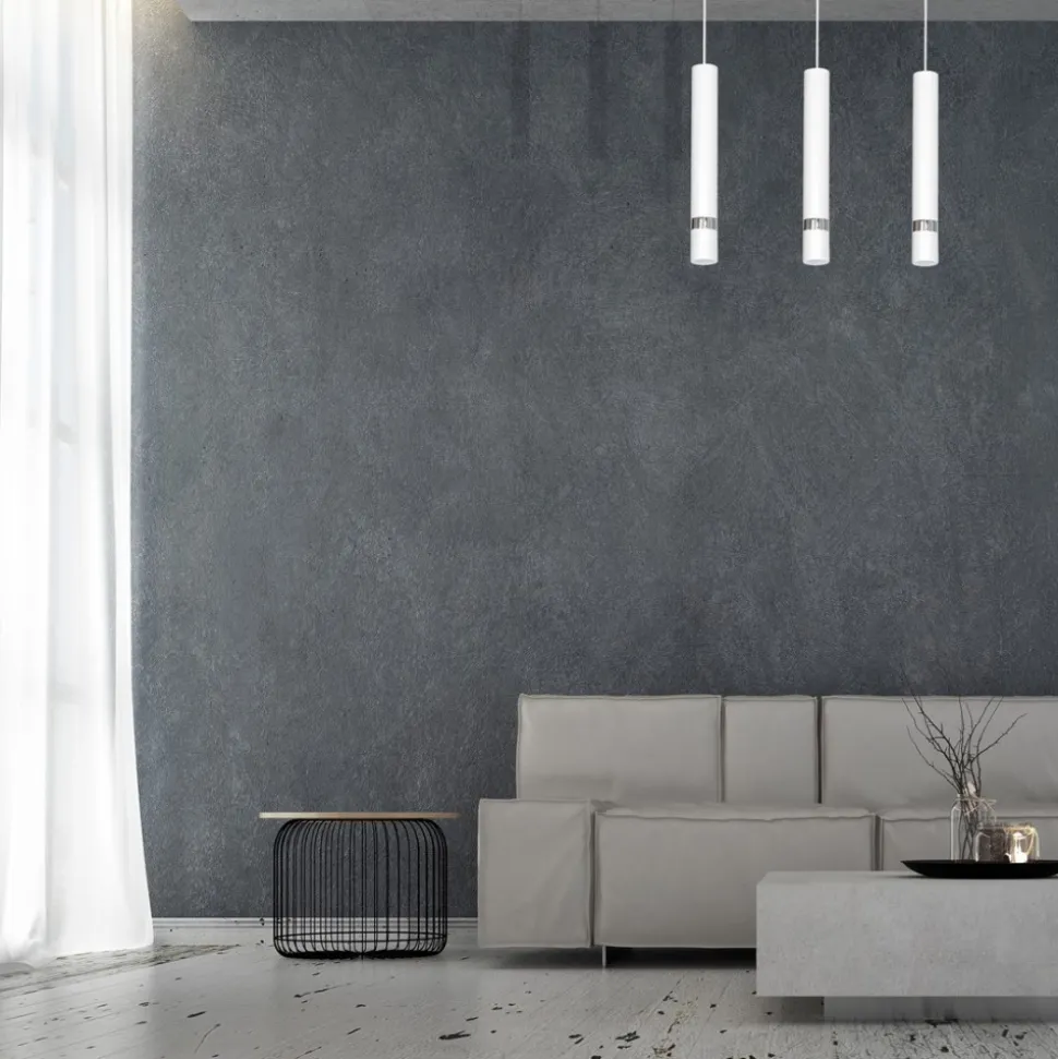 Lampa wisząca JOKER Biały Srebrny 3xGU10