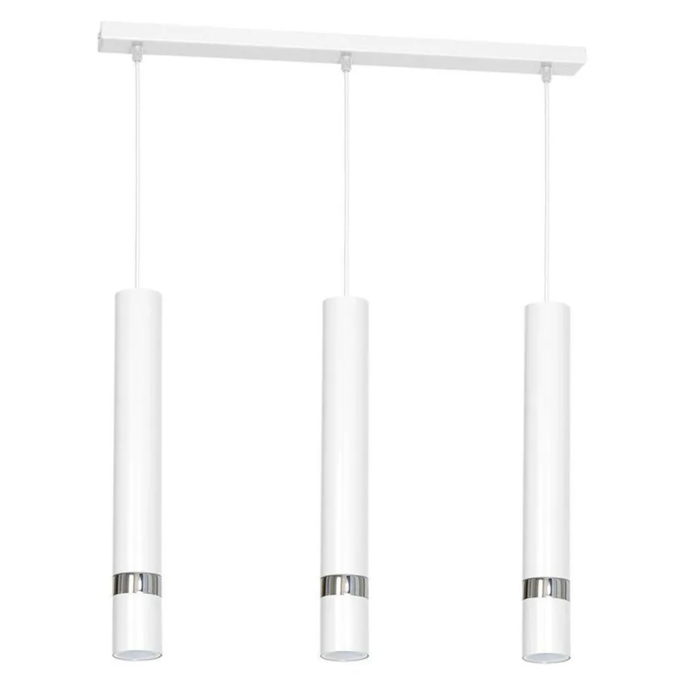 Lampa wisząca JOKER Biały Srebrny 3xGU10