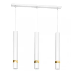 Lampa Wisząca JOKER Biały Złoty 3xGU10