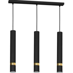 Lampa wisząca JOKER Czarny Złoty 3xGU10