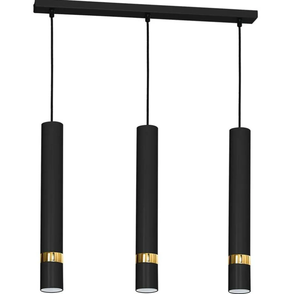 Lampa wisząca JOKER Czarny Złoty 3xGU10