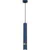 Lampa Wisząca JOKER Niebieski Złoty 1xGU10 8cm